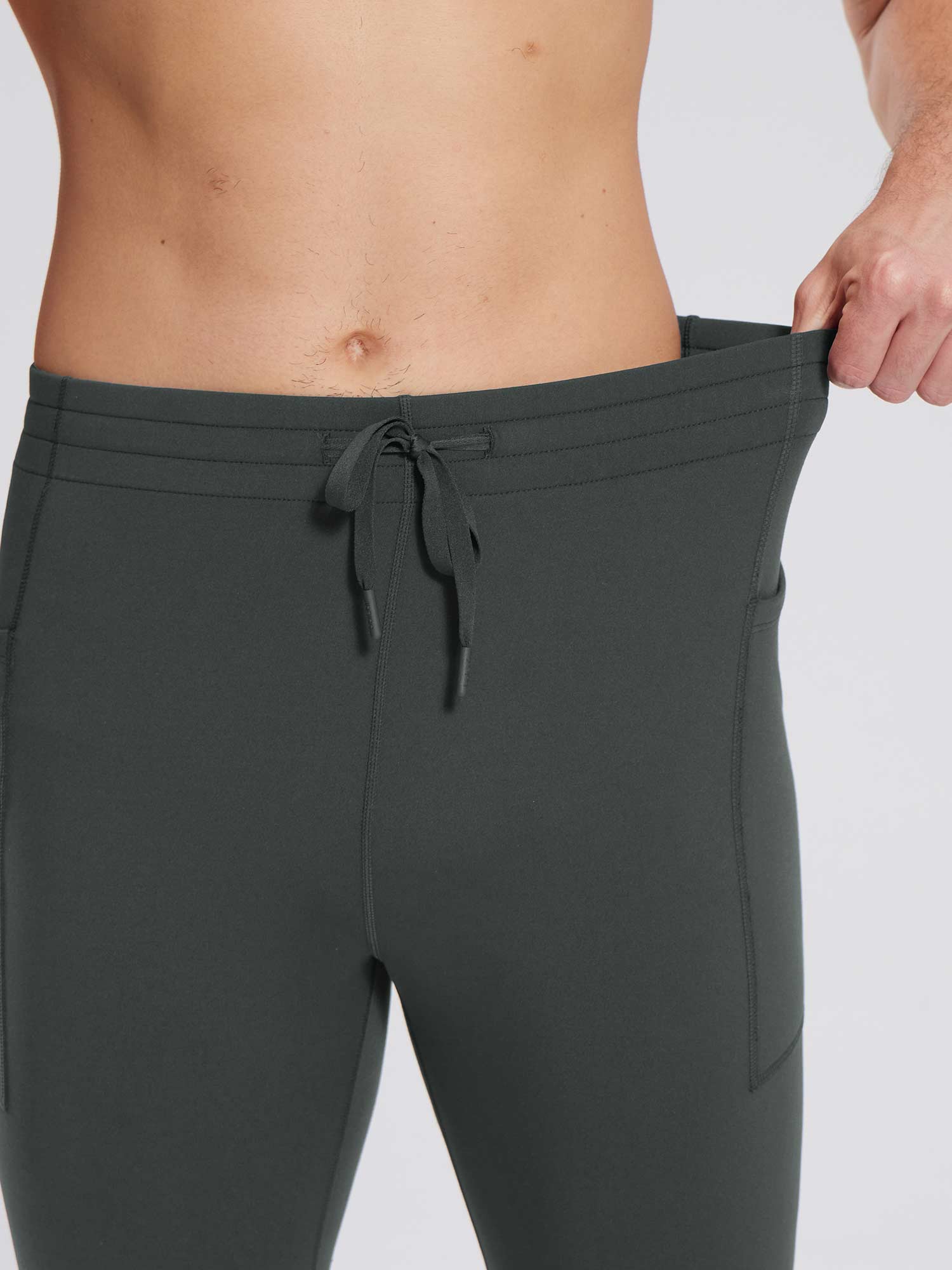 Herren Sporthose Winter Trainingshose Atmungsaktiv und Lang Tight Laufhose
