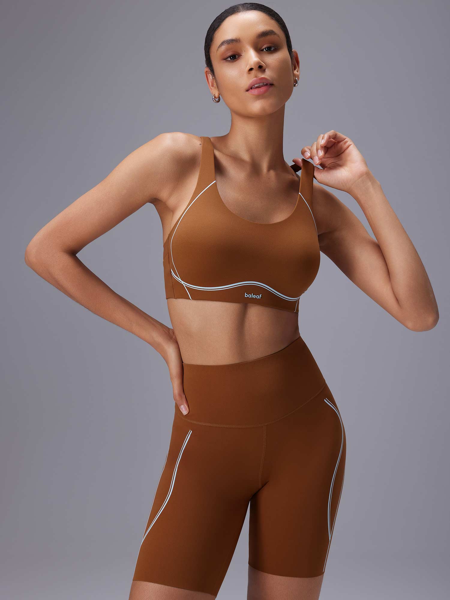 Freeleaf Stamp Duty Sports Bra Thin Straps