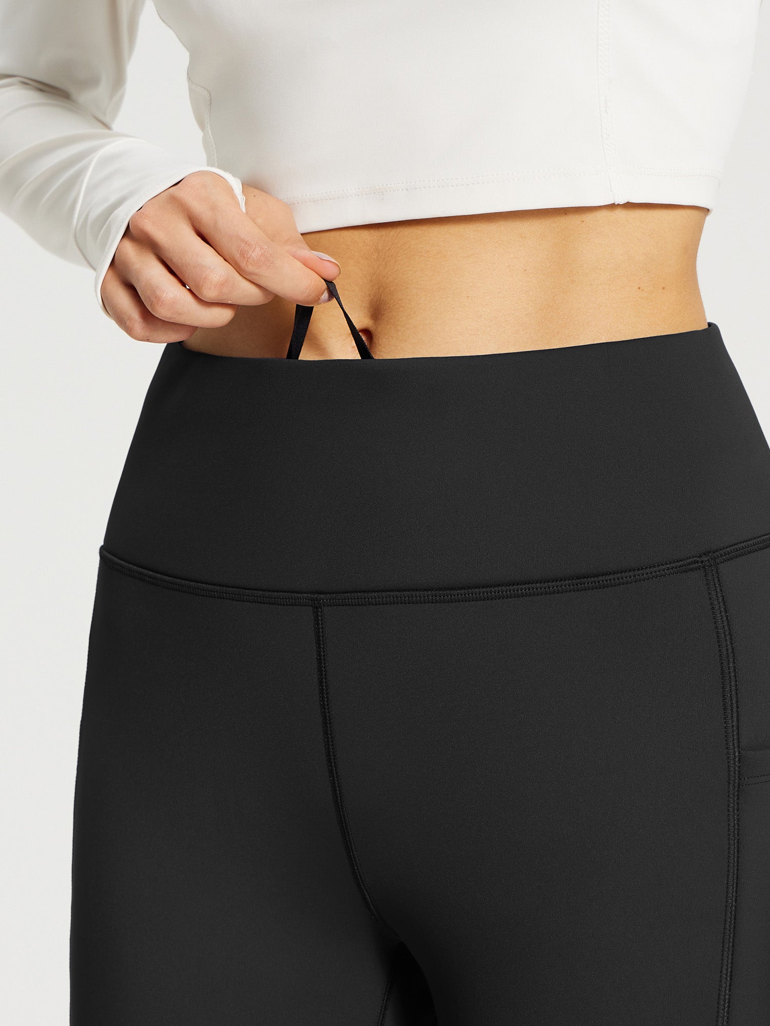 Laufhose aus dickem Fleece schmal geschnitten Leggings