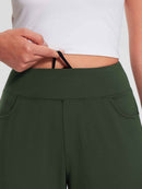 Damen Winter Stretch Wanderhose Schnelltrocken Leichte mit Reißverschlusstasche Freizeithose