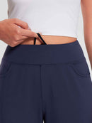 Damen Winter Stretch Wanderhose Schnelltrocken Leichte mit Reißverschlusstasche Freizeithose