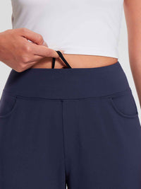 Damen Winter Stretch Wanderhose Schnelltrocken Leichte mit Reißverschlusstasche Freizeithose