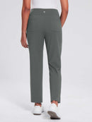 Damen Winter Stretch Wanderhose Schnelltrocken Leichte mit Reißverschlusstasche Freizeithose