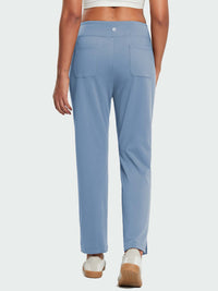 Damen Winter Stretch Wanderhose Schnelltrocken Leichte mit Reißverschlusstasche Freizeithose