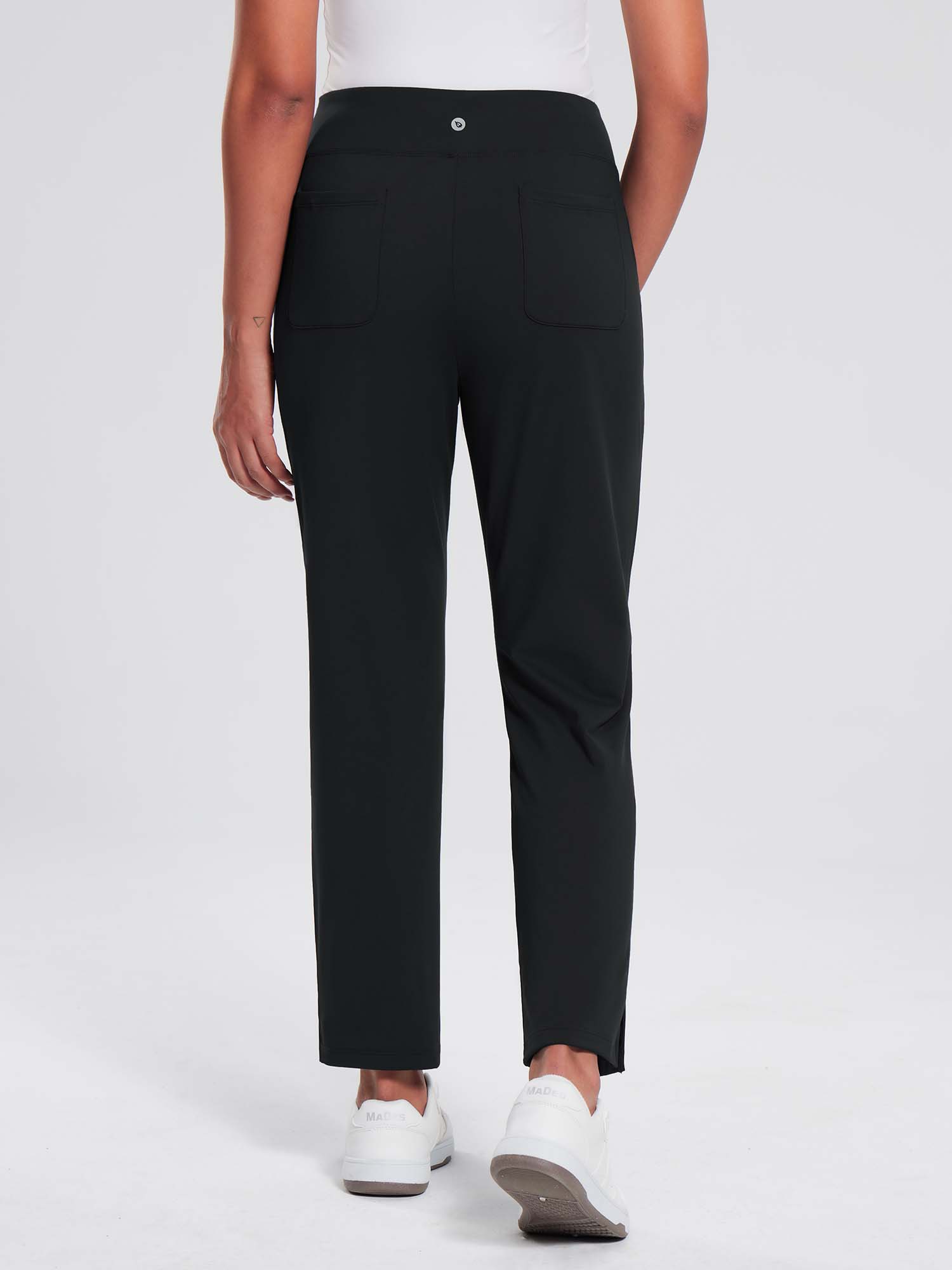 Damen Winter Stretch Wanderhose Schnelltrocken Leichte mit Reißverschlusstasche Freizeithose