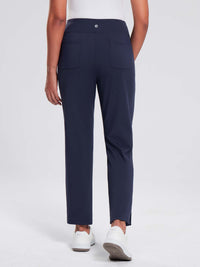 Damen Winter Stretch Wanderhose Schnelltrocken Leichte mit Reißverschlusstasche Freizeithose