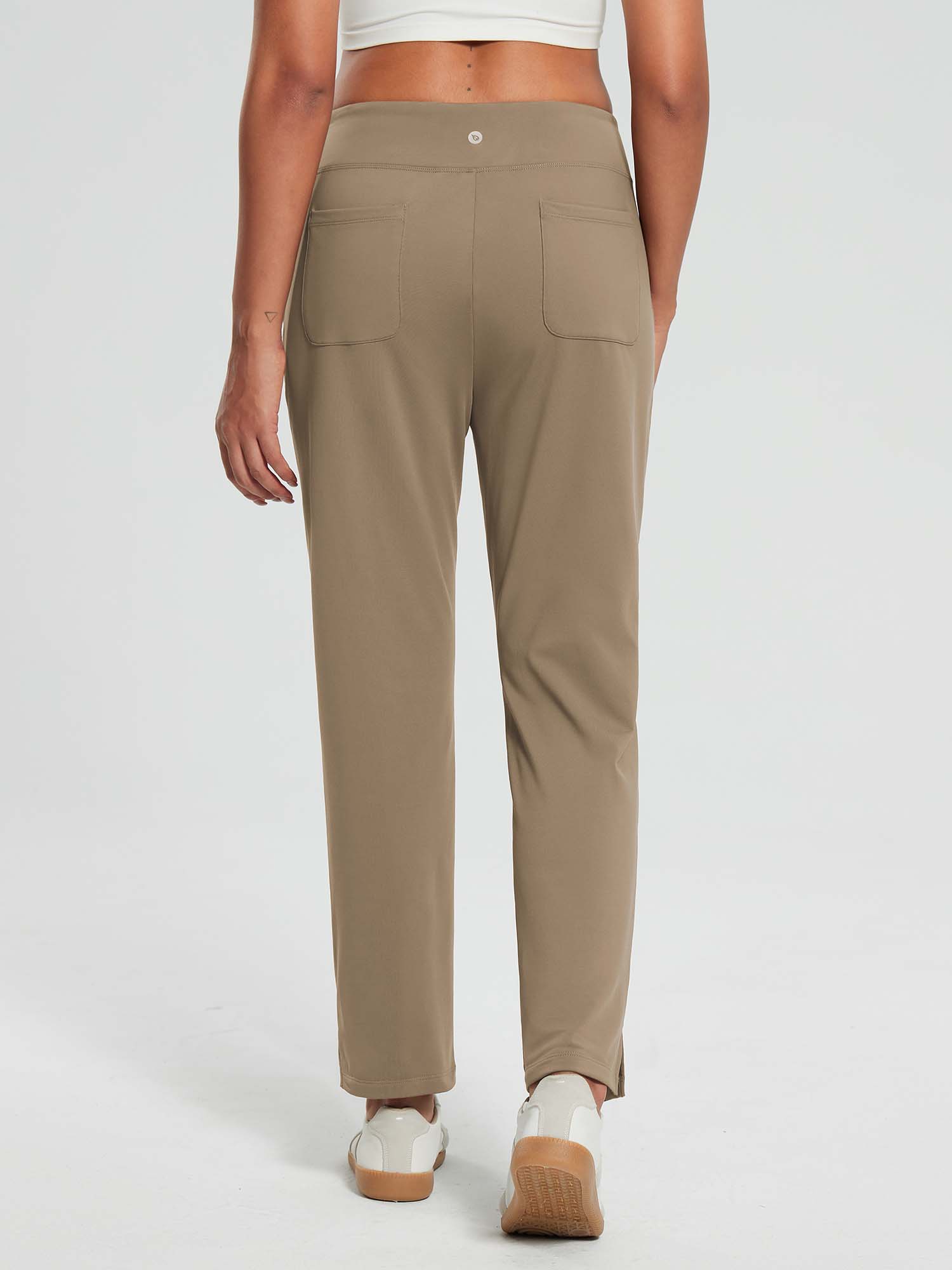 Damen Winter Stretch Wanderhose Schnelltrocken Leichte mit Reißverschlusstasche Freizeithose