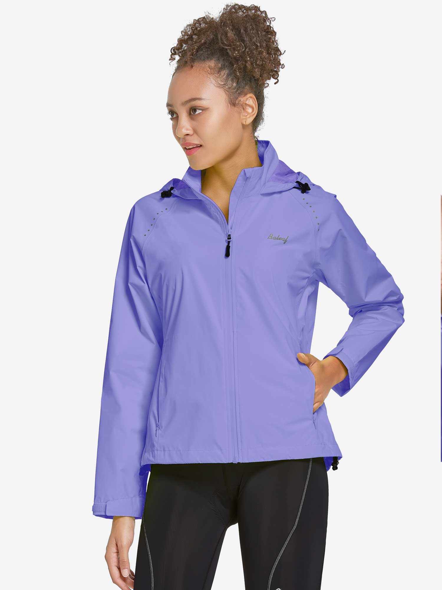 Damen Regenjacke Wasserdicht Atmungsaktiv Radjacke