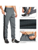 Herren Fahrradhose Thermo Fleece Wasserdicht Radhose Warm Wanderhose Lang Radlerhose für Winter Outdoor Radfahren