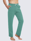 Herren Baumwolle Freizeithose Gerades Bein Sporthose Herren Lang mit Taschen