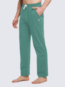Herren Baumwolle Freizeithose Gerades Bein Sporthose Herren Lang mit Taschen