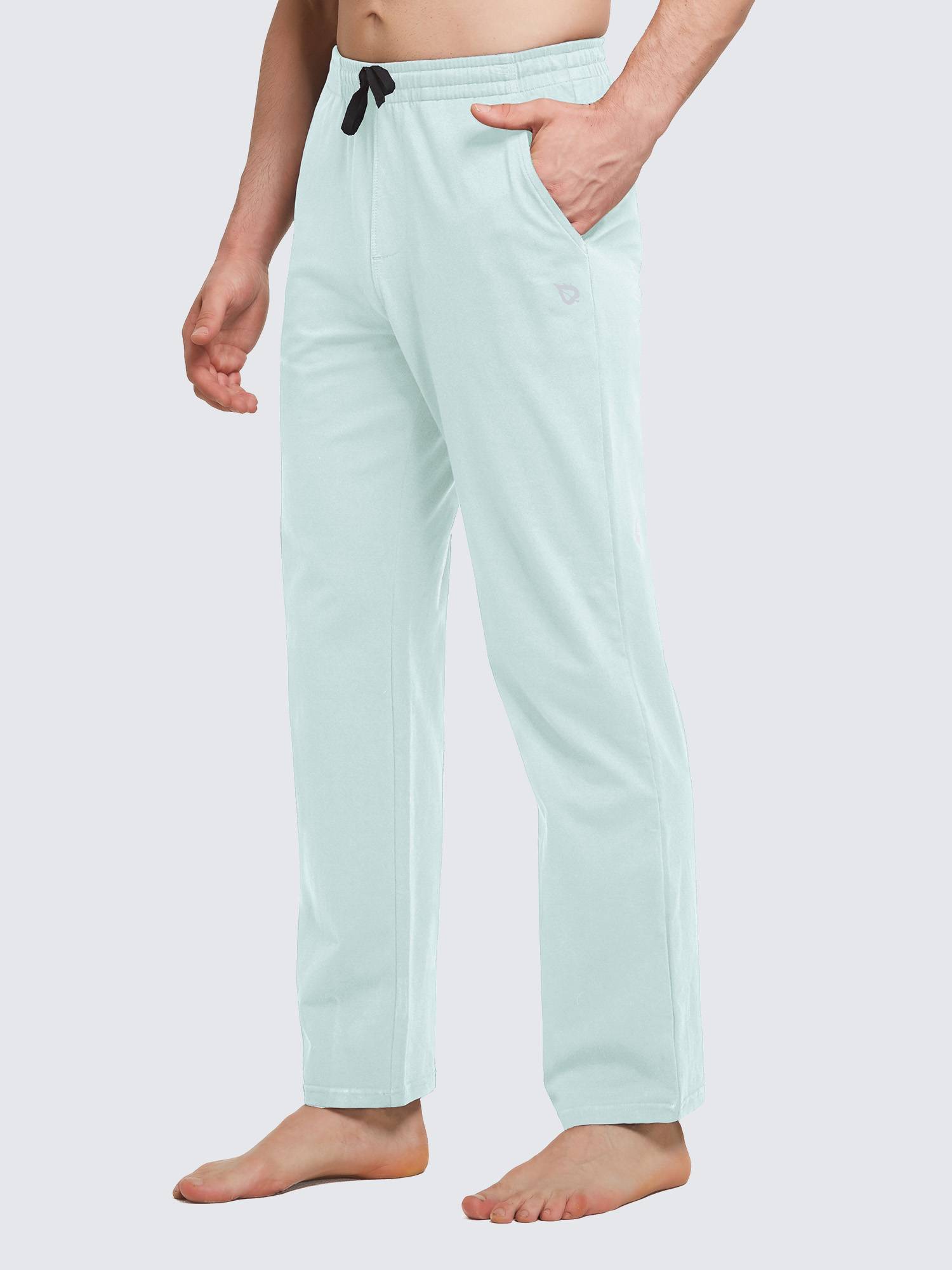 Herren Baumwolle Freizeithose Gerades Bein Sporthose Herren Lang mit Taschen