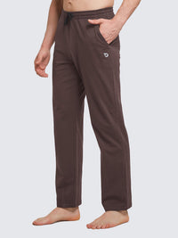 Herren Baumwolle Freizeithose Gerades Bein Sporthose Herren Lang mit Taschen