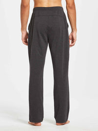 Herren Baumwolle Freizeithose Gerades Bein Sporthose Herren Lang mit Taschen