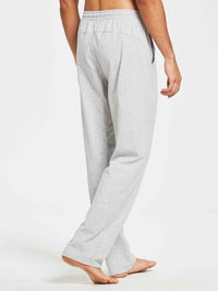 Herren Baumwolle Freizeithose Gerades Bein Sporthose Herren Lang mit Taschen