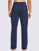 Herren Baumwolle Freizeithose Gerades Bein Sporthose Herren Lang mit Taschen