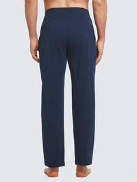 Herren Baumwolle Freizeithose Gerades Bein Sporthose Herren Lang mit Taschen