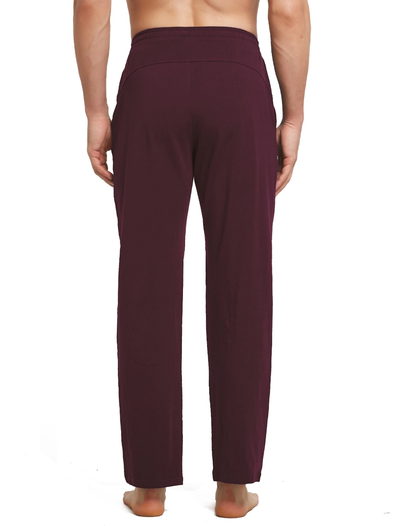 Herren Baumwolle Freizeithose Gerades Bein Sporthose Herren Lang mit Taschen