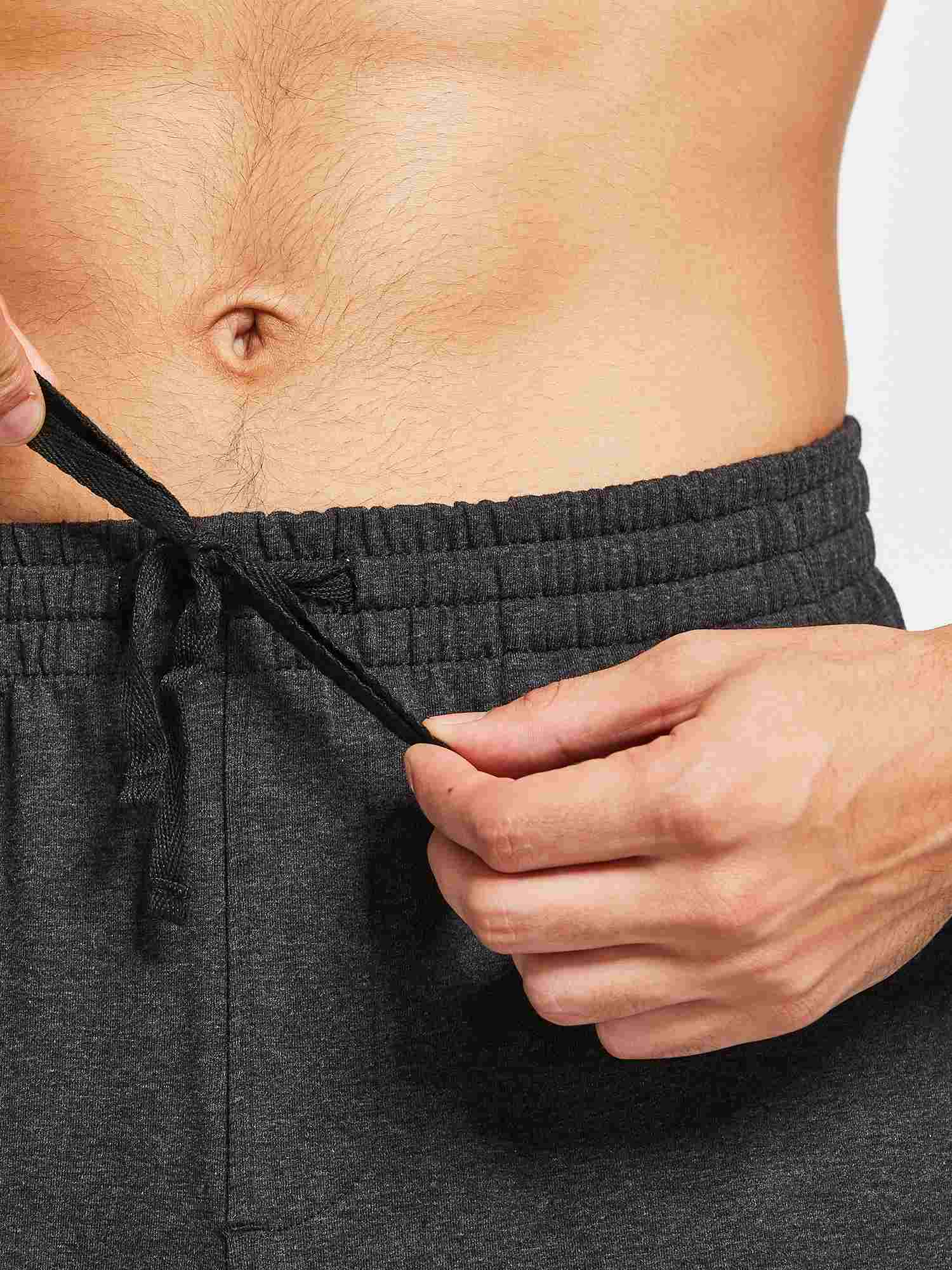 Herren Baumwolle Freizeithose Gerades Bein Sporthose Herren Lang mit Taschen