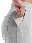 Herren Baumwolle Freizeithose Gerades Bein Sporthose Herren Lang mit Taschen