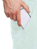 Herren Baumwolle Freizeithose Gerades Bein Sporthose Herren Lang mit Taschen