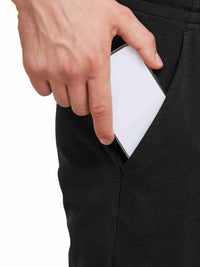 Herren Baumwolle Freizeithose Gerades Bein Sporthose Herren Lang mit Taschen