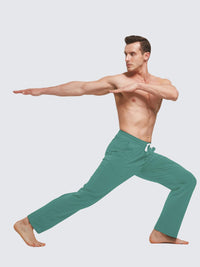 Herren Baumwolle Freizeithose Gerades Bein Sporthose Herren Lang mit Taschen