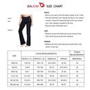 Damen Flare Yogahose Leggings lang mit Taschen warm Fitness Hose