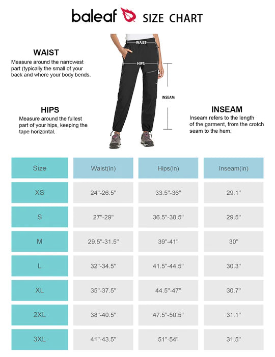 Damen Wanderhose UV Schutz UPF 50 Wasserdicht Schnelltrocknend Leicht Trekkinghose