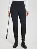 Damen Winter-Reithose Fleece-Reithose Vollbesatz Taschen Leggings