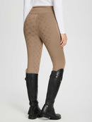 Damen Winter-Reithose Fleece-Reithose Vollbesatz Taschen Leggings