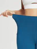 Damen Winter-Reithose Fleece-Reithose Vollbesatz Taschen Leggings