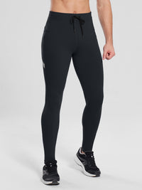 Herren Fleece Gefütterte mit Taschen 30" Thermohose Radlerhose Wasserdichte Laufhose