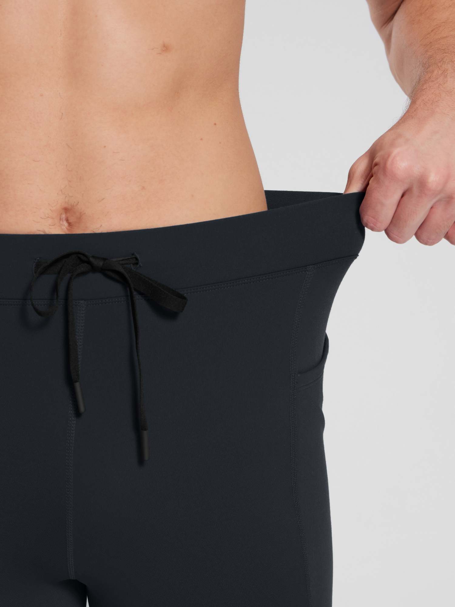 Herren Fleece Gefütterte mit Taschen 30" Thermohose Radlerhose Wasserdichte Laufhose