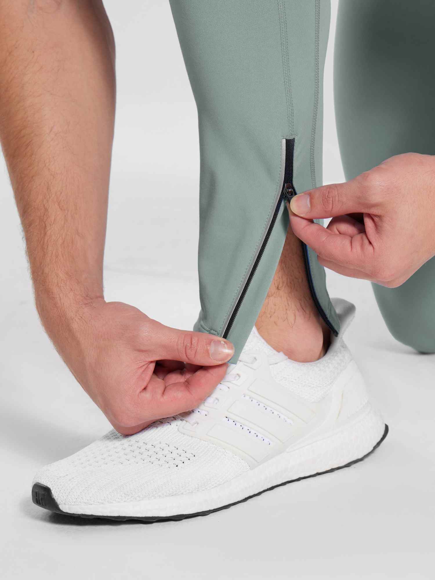 Herren Fleece Gefütterte mit Taschen 30" Thermohose Radlerhose Wasserdichte Laufhose