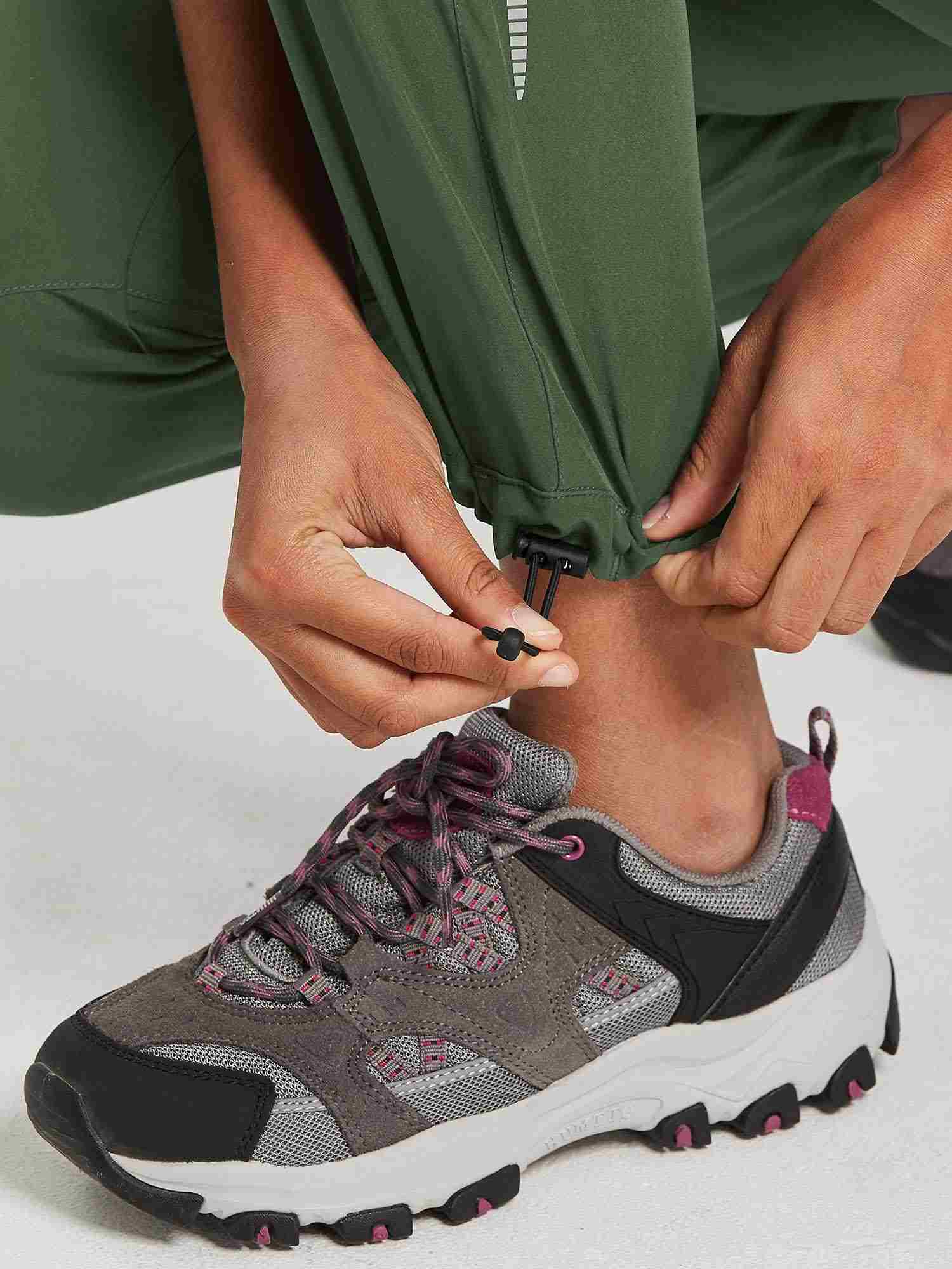 Damen Wanderhosen Schnelltrocknend Wasserabweisend Leichte Jogginghose für alle Jahreszeiten Elastische Taille