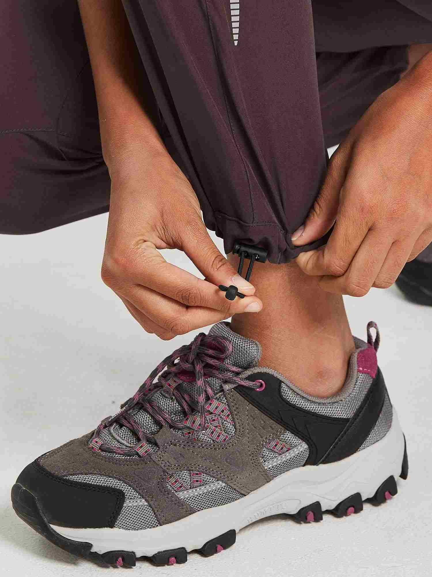 Damen Wanderhosen Schnelltrocknend Wasserabweisend Leichte Jogginghose für alle Jahreszeiten Elastische Taille