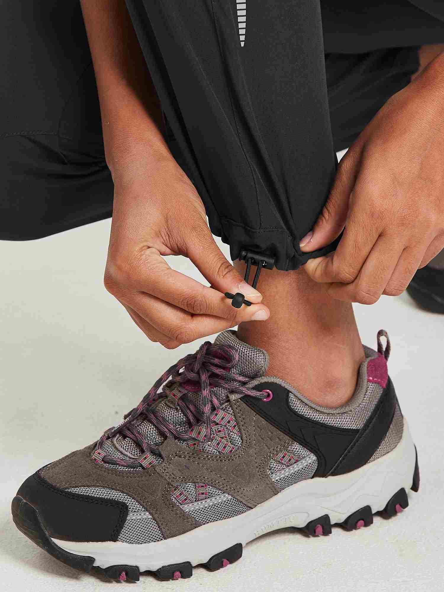 Damen Wanderhosen Schnelltrocknend Wasserabweisend Leichte Jogginghose für alle Jahreszeiten Elastische Taille