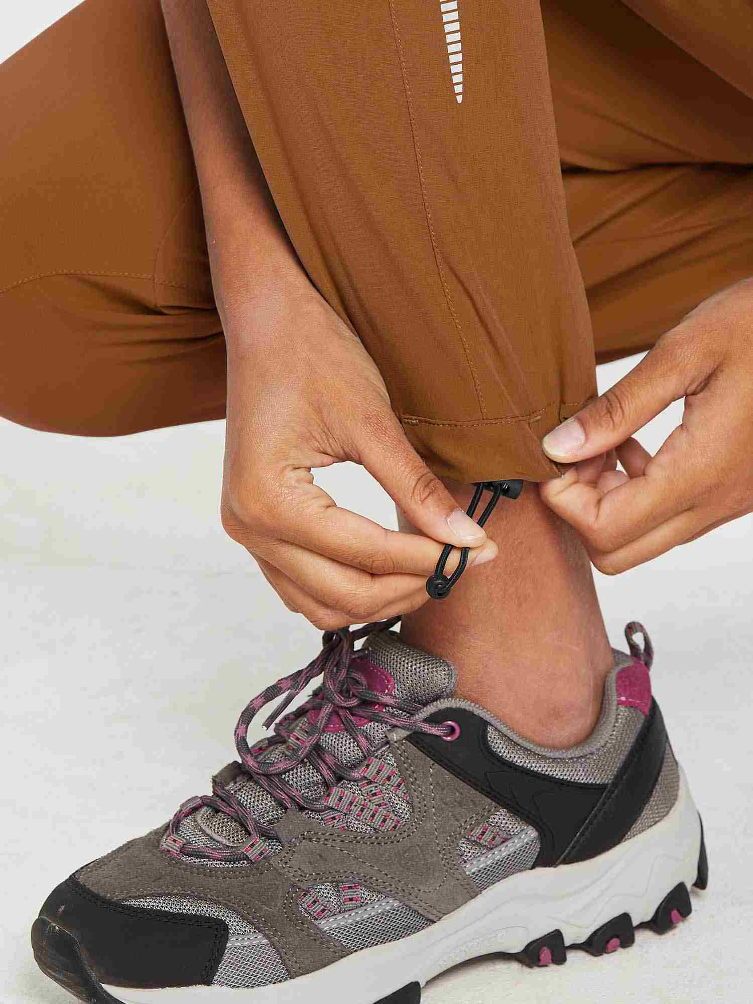 Damen Wanderhosen Schnelltrocknend Wasserabweisend Leichte Jogginghose für alle Jahreszeiten Elastische Taille