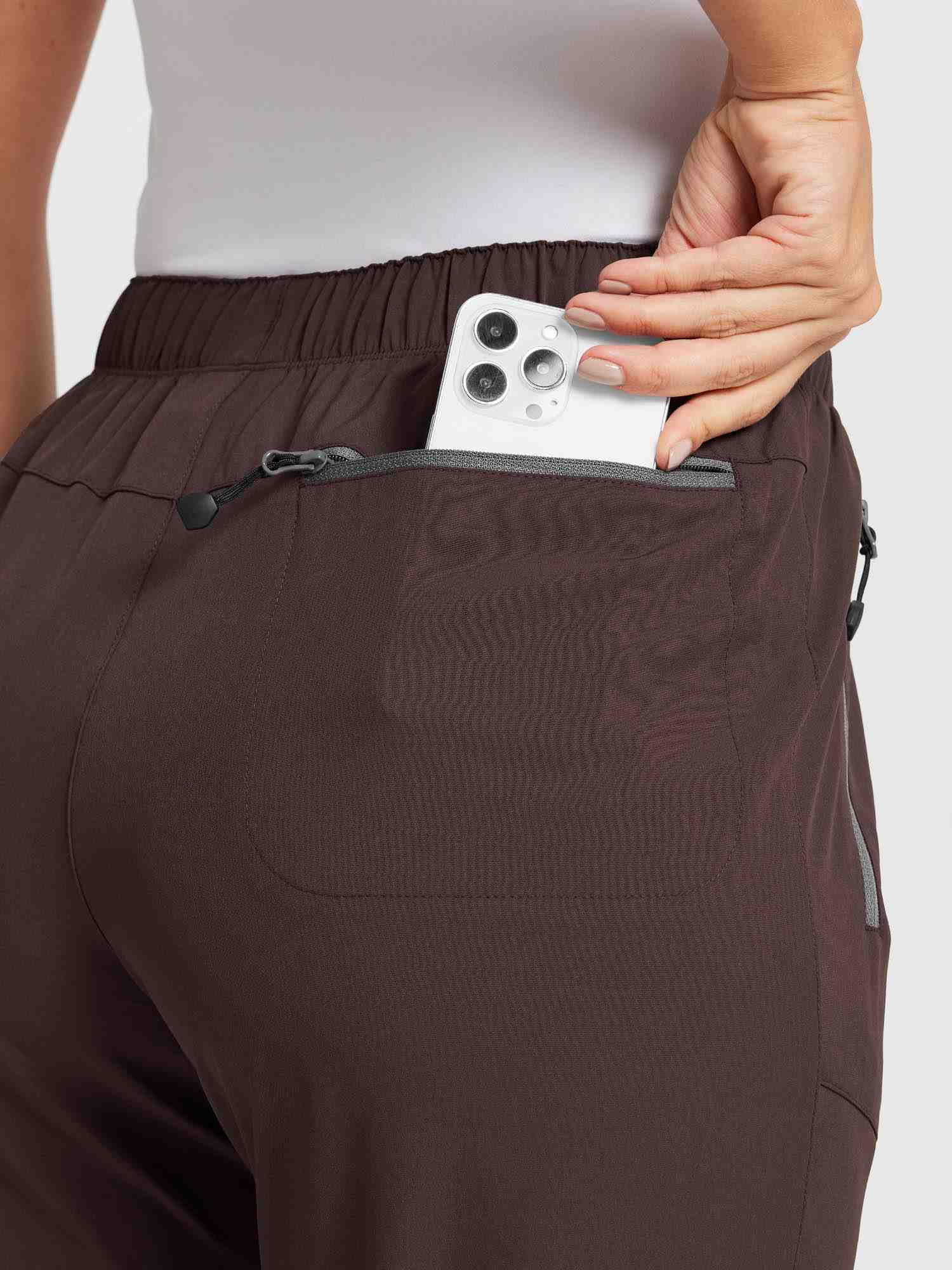 Damen Wanderhosen Schnelltrocknend Wasserabweisend Leichte Jogginghose für alle Jahreszeiten Elastische Taille