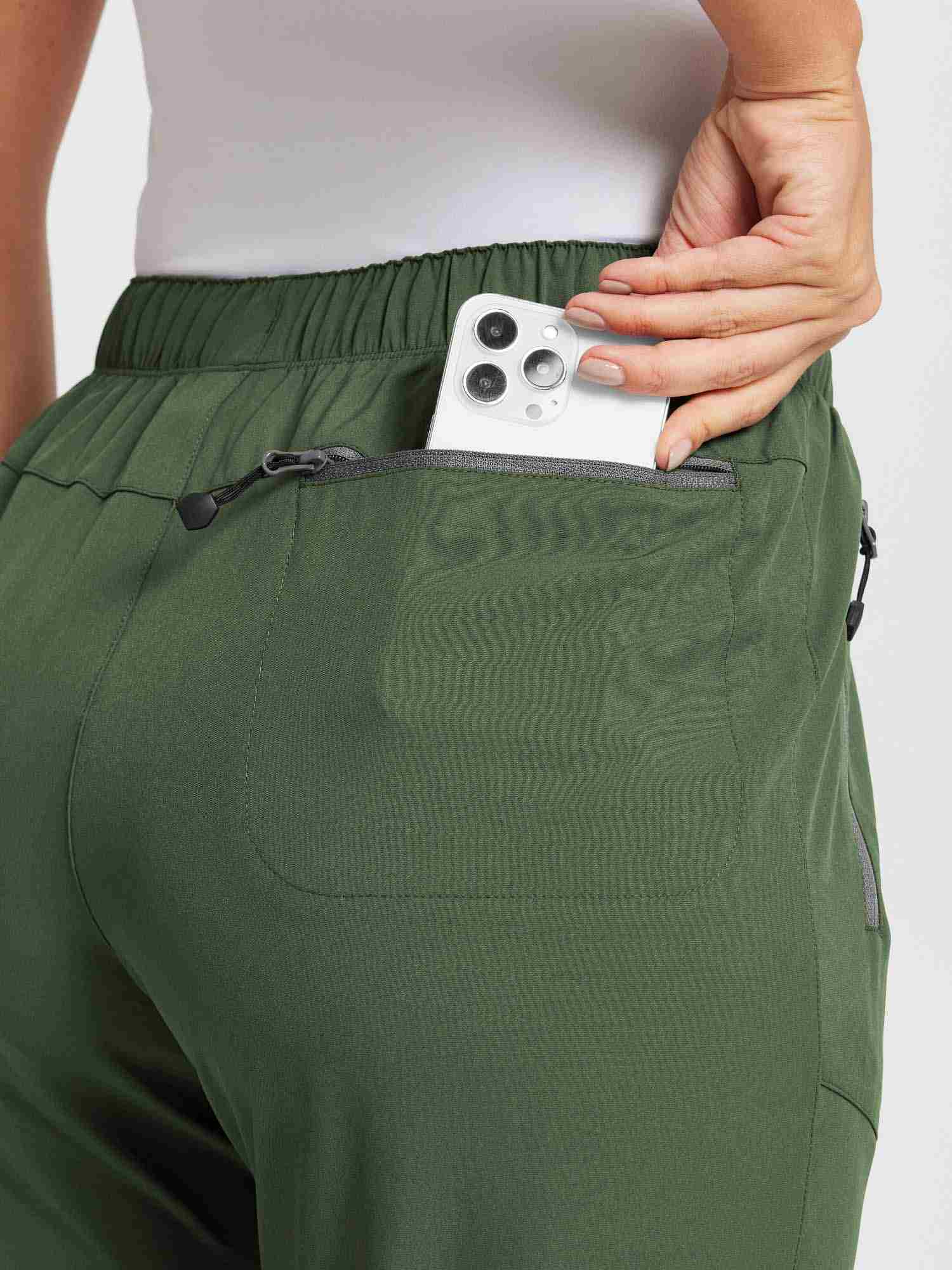 Damen Wanderhosen Schnelltrocknend Wasserabweisend Leichte Jogginghose für alle Jahreszeiten Elastische Taille