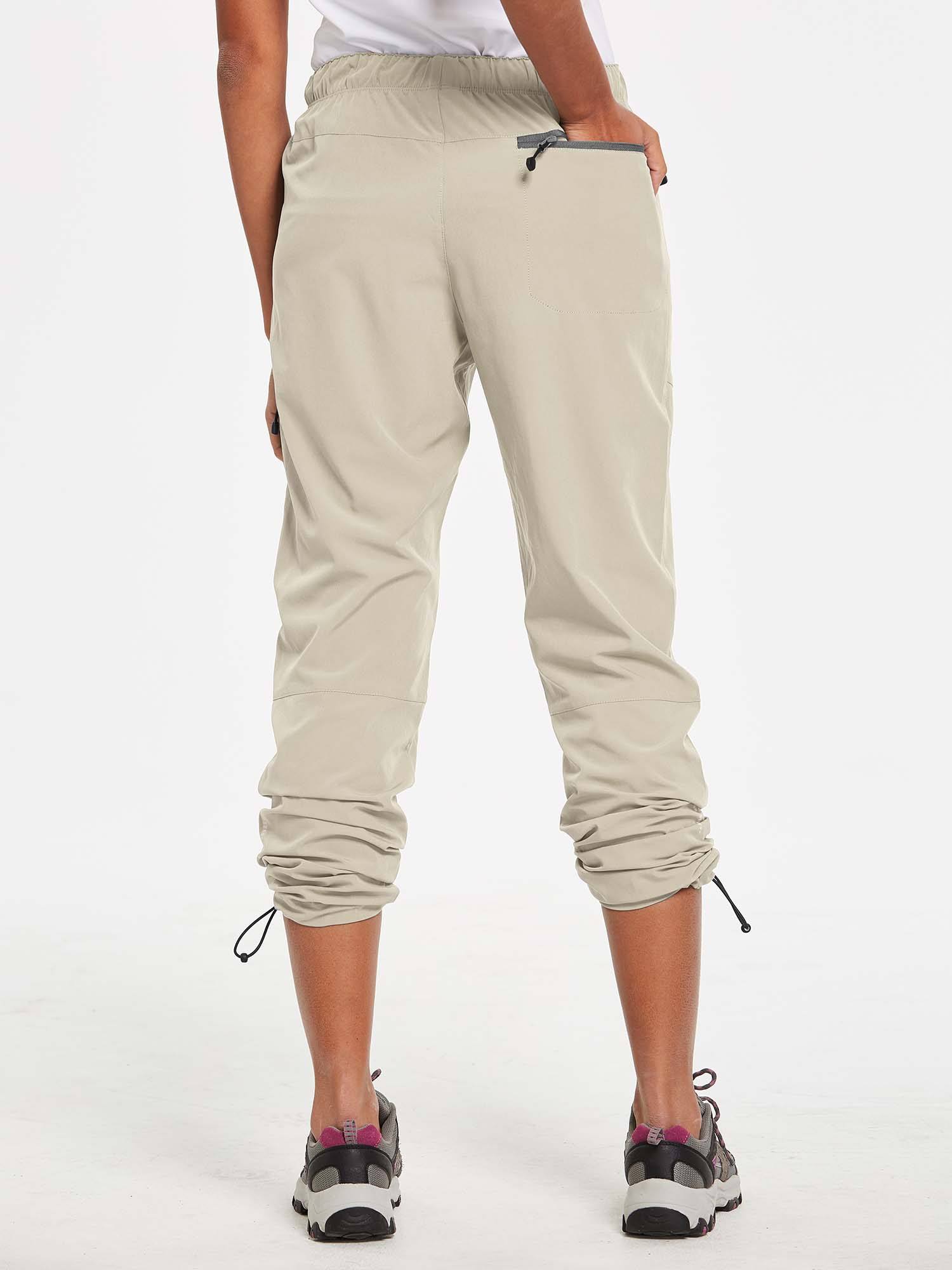 Damen Wanderhosen Schnelltrocknend Wasserabweisend Leichte Jogginghose für alle Jahreszeiten Elastische Taille