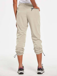 Damen Wanderhosen Schnelltrocknend Wasserabweisend Leichte Jogginghose für alle Jahreszeiten Elastische Taille