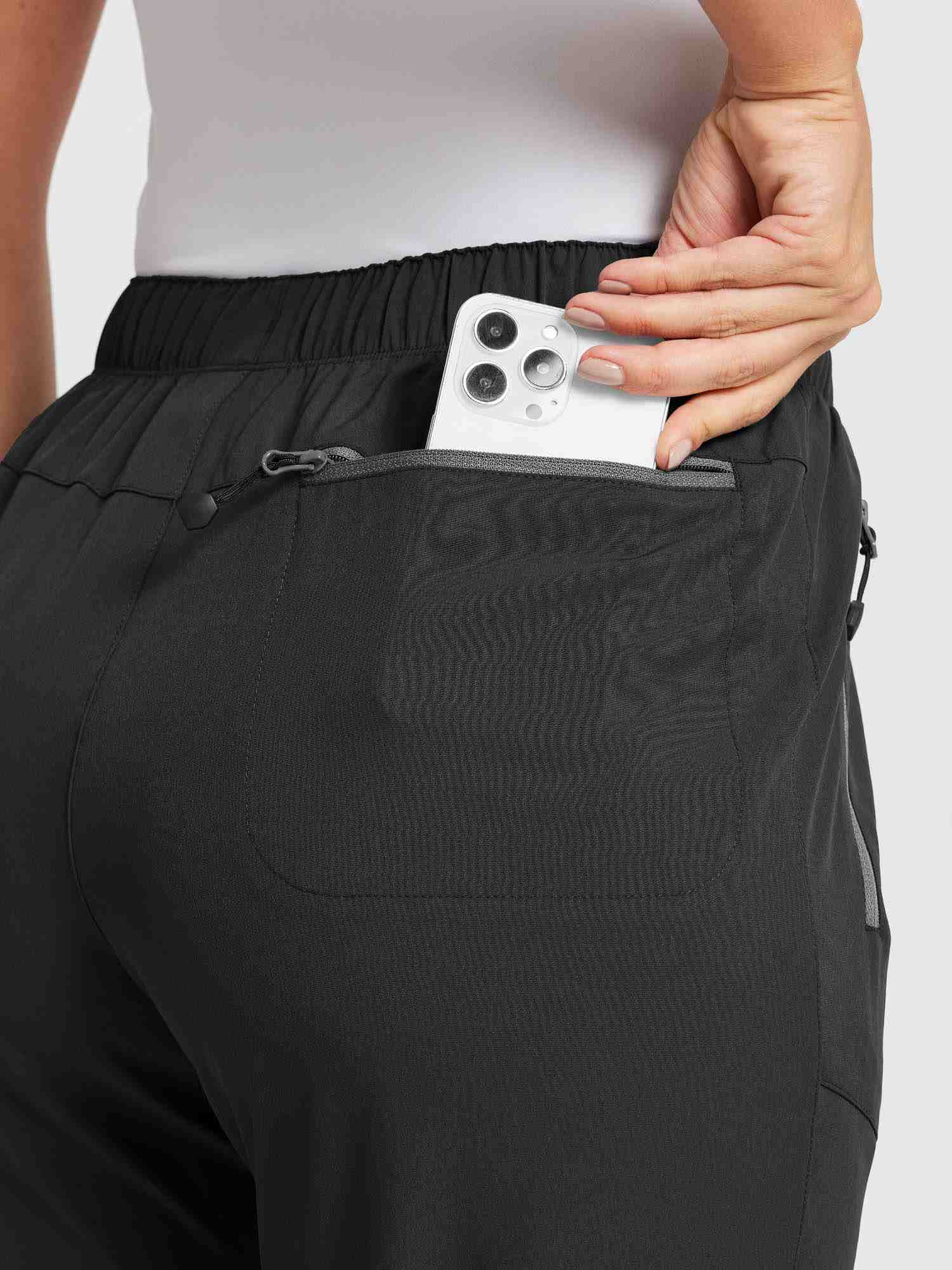 Damen Wanderhosen Schnelltrocknend Wasserabweisend Leichte Jogginghose für alle Jahreszeiten Elastische Taille
