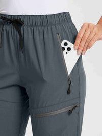 Damen Wanderhosen Schnelltrocknend Wasserabweisend Leichte Jogginghose für alle Jahreszeiten Elastische Taille