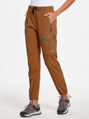 Damen Wanderhosen Schnelltrocknend Wasserabweisend Leichte Jogginghose für alle Jahreszeiten Elastische Taille