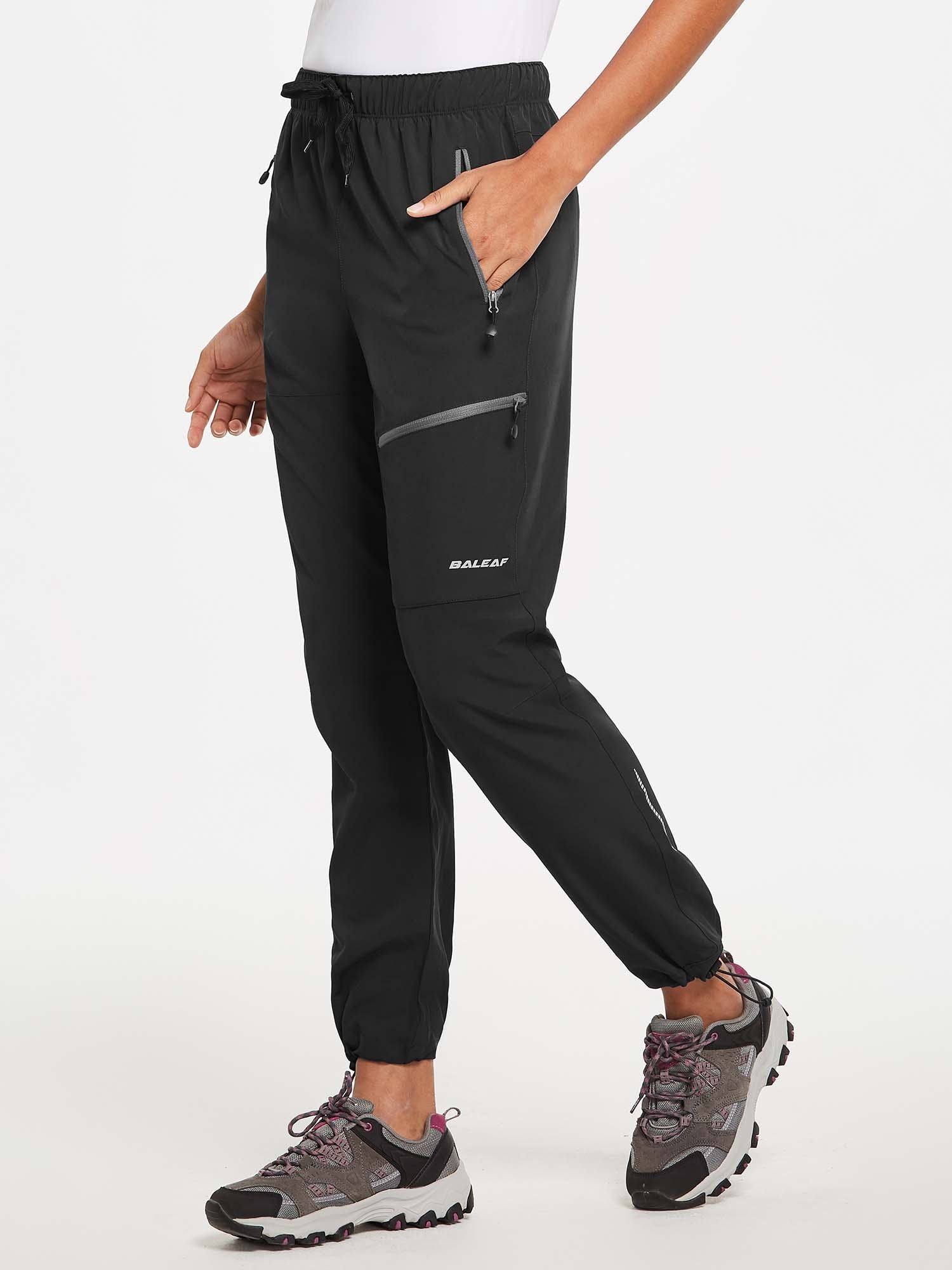 Damen Wanderhosen Schnelltrocknend Wasserabweisend Leichte Jogginghose für alle Jahreszeiten Elastische Taille