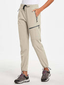 Damen Wanderhosen Schnelltrocknend Wasserabweisend Leichte Jogginghose für alle Jahreszeiten Elastische Taille