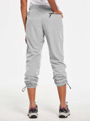 Damen Wanderhosen Schnelltrocknend Wasserabweisend Leichte Jogginghose für alle Jahreszeiten Elastische Taille