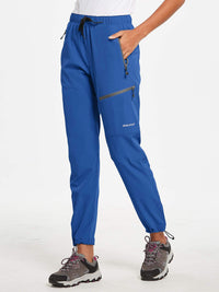 Damen Wanderhosen Schnelltrocknend Wasserabweisend Leichte Jogginghose für alle Jahreszeiten Elastische Taille